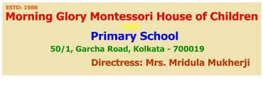 MORNING GLORY MONTESSORI HOUSE OF CHILDREN Ballygunge, School Logo