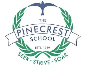 Pine Crest School, Wazirabad, Sector 52, School Logo.