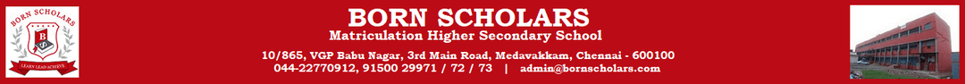 Born Scholars Matriculation Higher Secondary School Medavakkam, Chennai logo