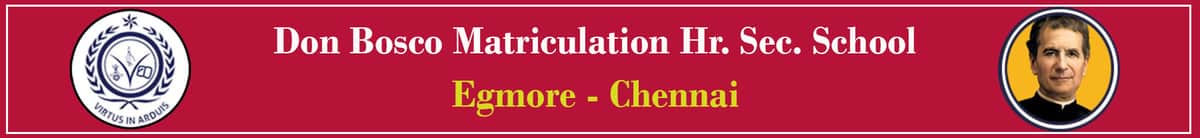 Don Bosco Matriculation Higher Secondary School, Egmore, Chennai logo Don Bosco Matriculation Higher Secondary School, Egmore, Chennai logo