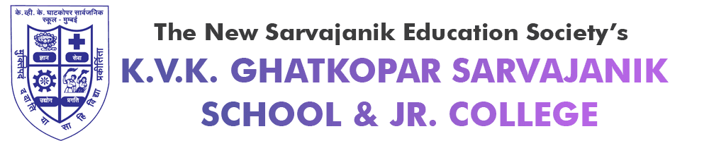 KVK Ghatkopar Sarvajanik School, Indira Nagar, Ghatkopar West, Mumbai School Logo