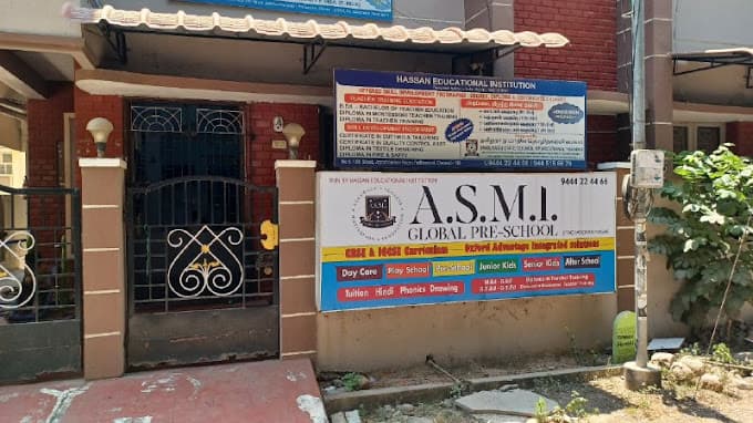 A.S.M.I Global Pre School,Pallikaranai,  one of the best pre school in Chennai