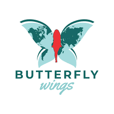 Butter fly wings and high school, Model Colony, Bangalore, school logo