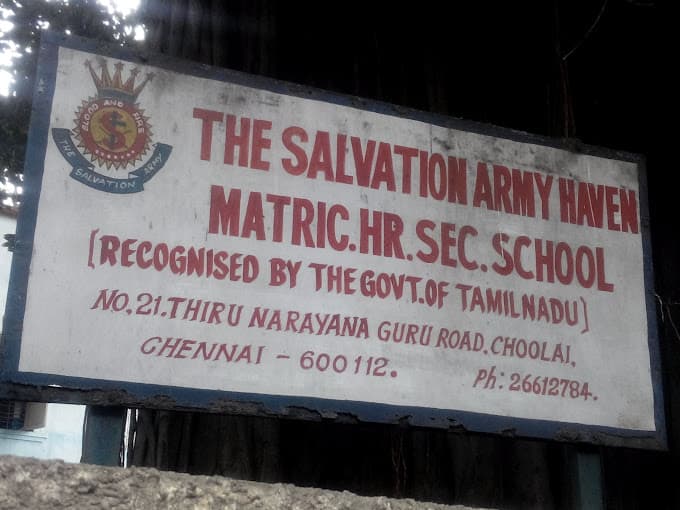 The Salvation Army Haven Matriculation School Chetpet photo 3