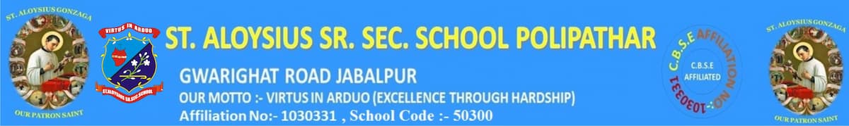 St. Aloysius Senior Secondary School, Polipathar, Jabalpur logo