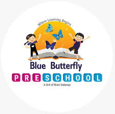 Blue Butterfly Pre School, Jyangra, Rajarhat, School Logo