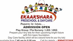 Ekaakshara Preschool and day, Vidyaranyapura, Bengaluru, school logo