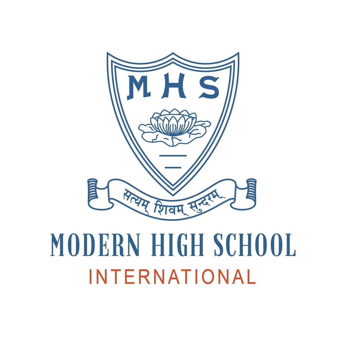 Modern High School, Madhyamgram, Kolkata, school logo Modern High School, Madhyamgram, Kolkata, school logo