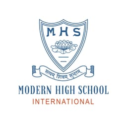 Modern High School, Madhyamgram, Kolkata, school logo Modern High School, Madhyamgram, Kolkata, school logo