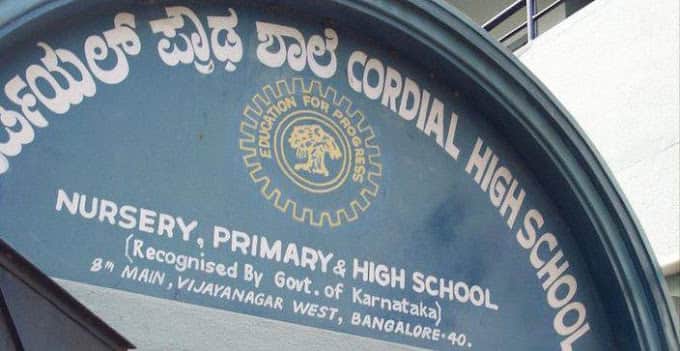 Cordial high school, Malleshwaram, one of the top cbse school in Bengaluru Cordial high school, Malleshwaram, one of the top cbse school in Bengaluru